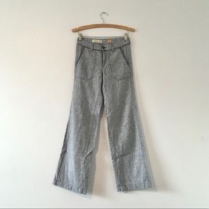 Pilcro And The Letterpress Pinstripe Linen Blend